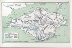 Carte de l'île de Wight